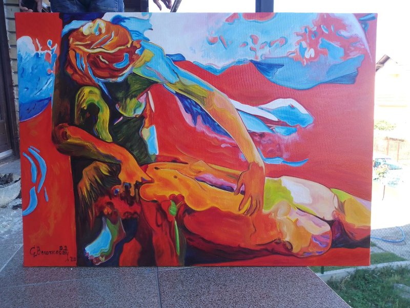 Podigni se,ustani, Painting Velickovic Snezana