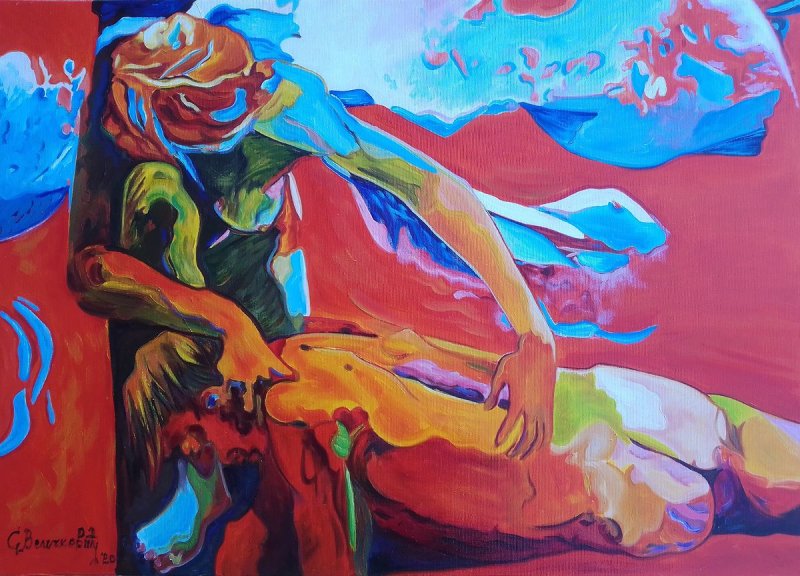 Podigni se,ustani, Painting Velickovic Snezana