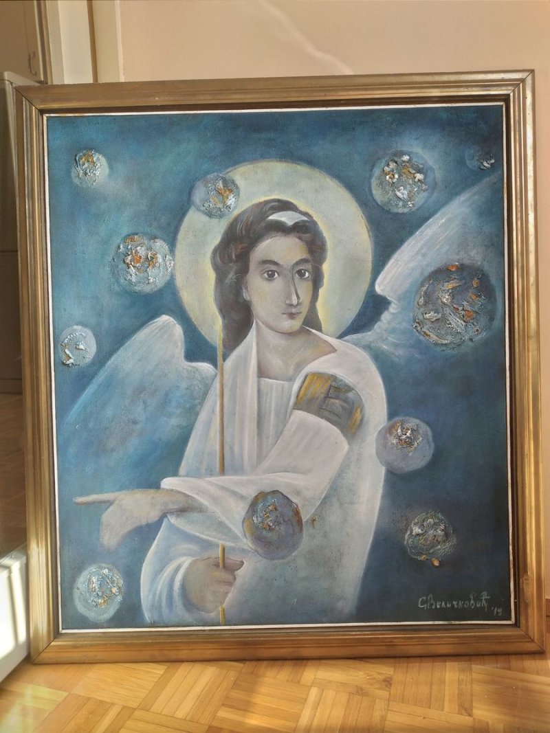 Beli andjeo, Painting Velickovic Snezana