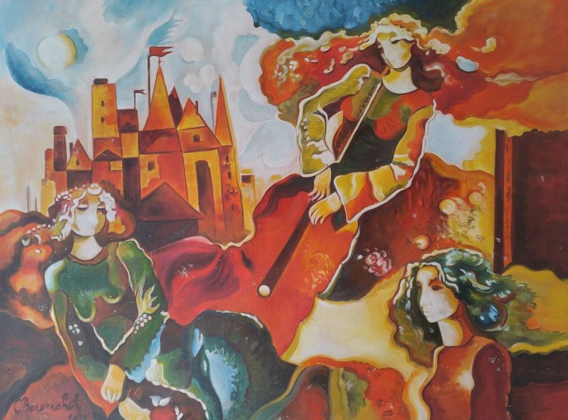 Opet cveta, Painting Velickovic Snezana