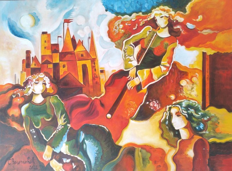 Opet cveta, Painting Velickovic Snezana