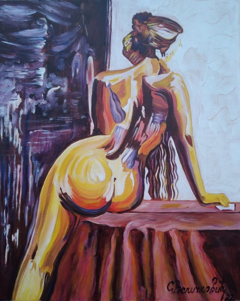 Crveni sto, Painting Velickovic Snezana