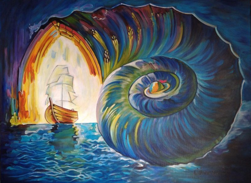 Čarobno putovanje, Painting Velickovic Snezana