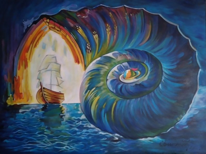 Čarobno putovanje, Painting Velickovic Snezana