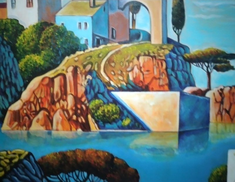 Mediteran III, Painting Velickovic Snezana