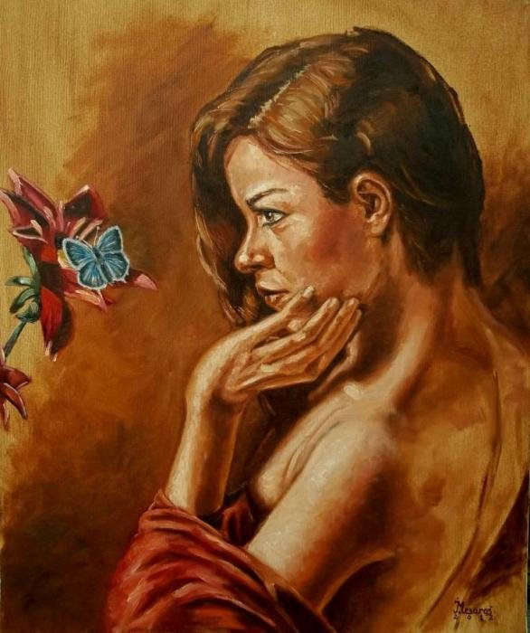 Butterfly, Painting Mesaroš Joži