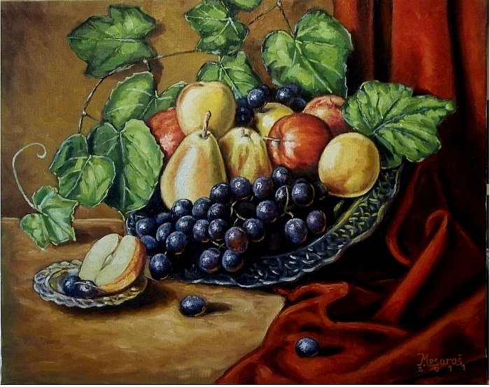 Fruits, Painting Mesaroš Joži