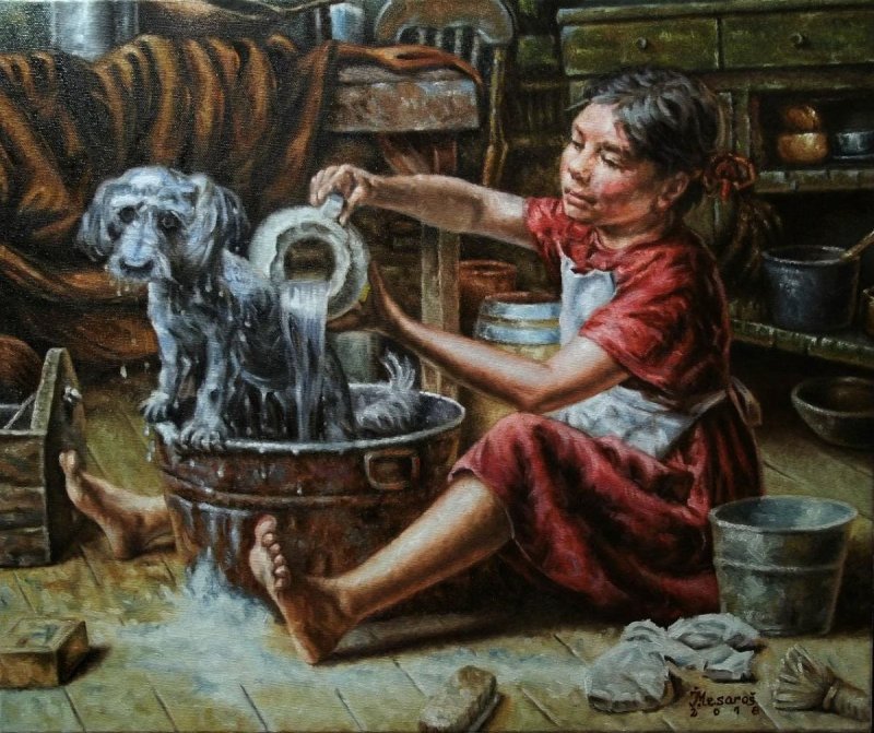 Bath time, Slika Mesaroš Joži