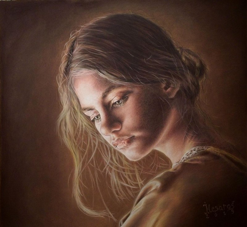 Portret` `Andjela``, Slika Mesaroš Joži