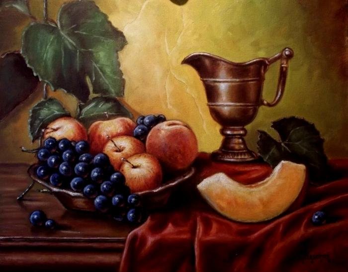 Fruit and ketlle