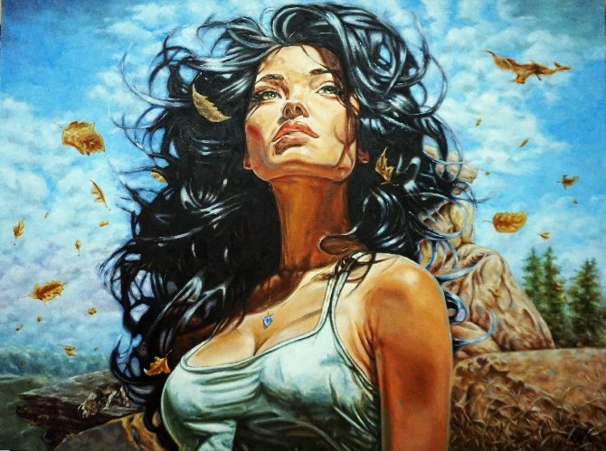 Here, it s already autumn, Painting Mesaroš Joži