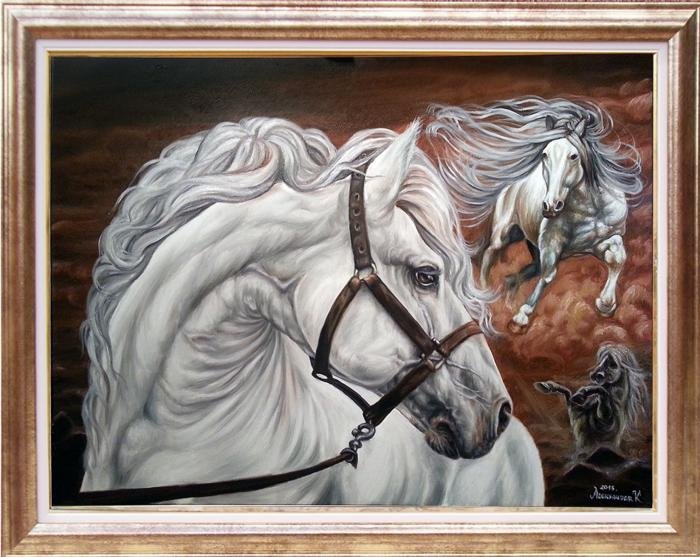 WHITE HORSE II, Slika Aleksandar Krstić