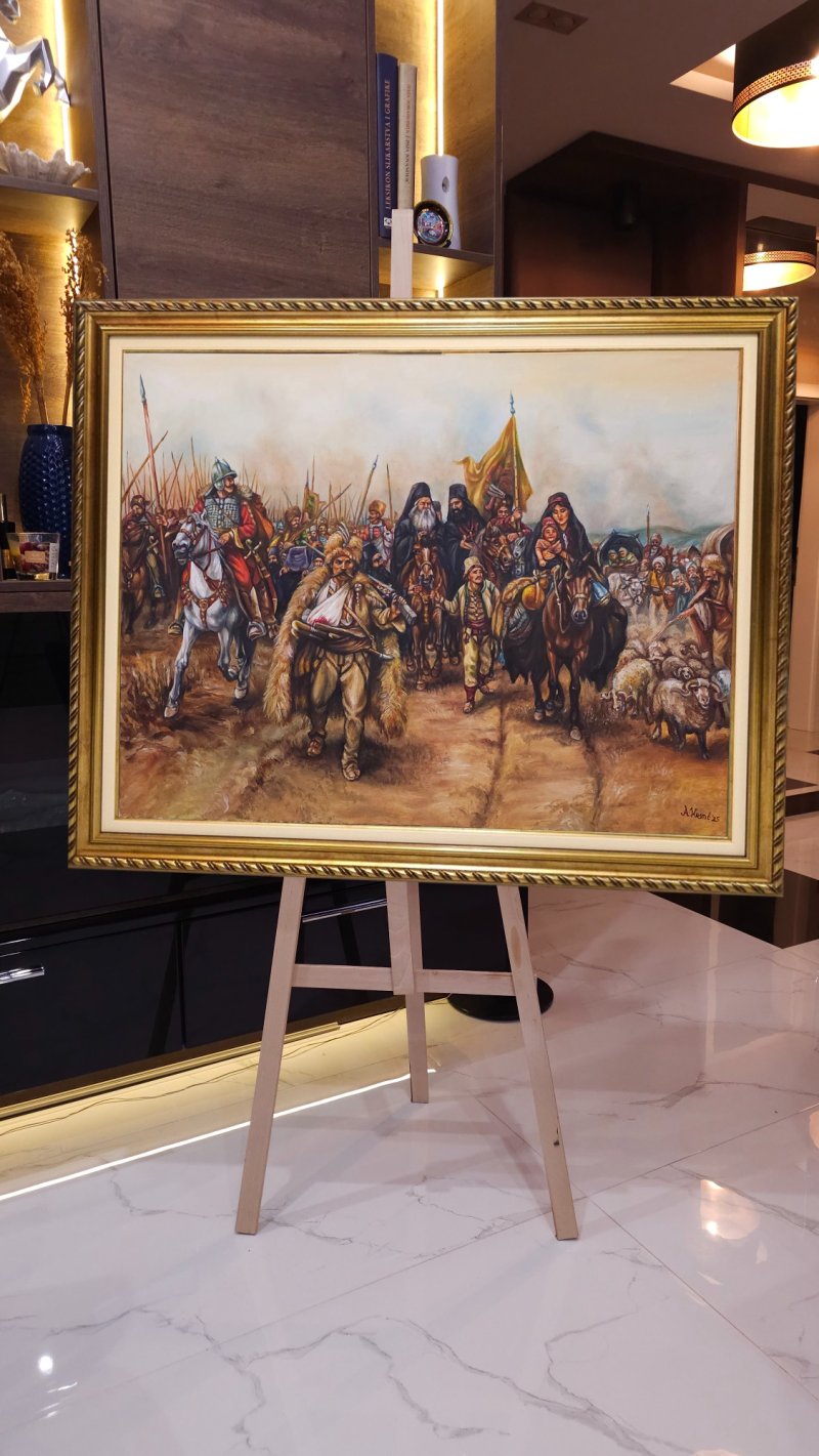 SERBIAN MIGRATION, Painting Aleksandar Krstic