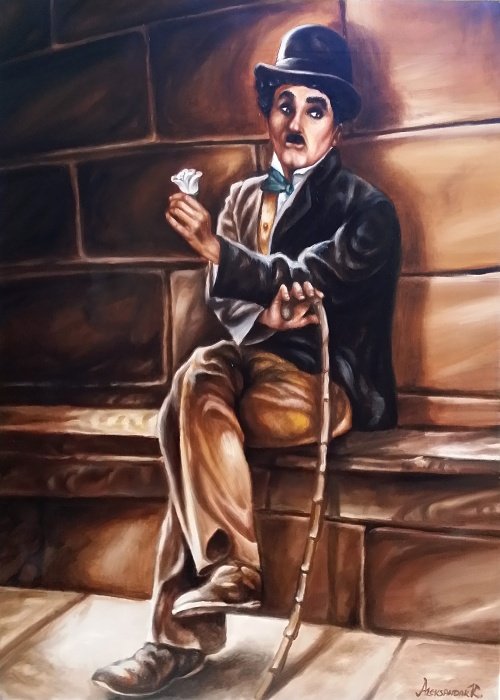 Charlie Chaplin, Slika Aleksandar Krstić