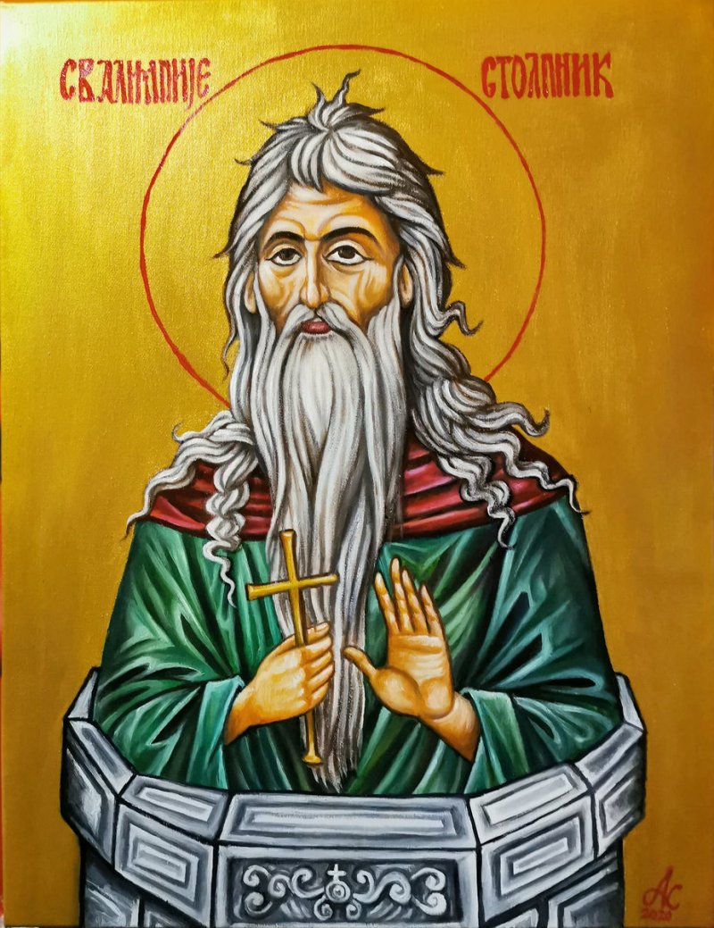 Sveti Alimpije, Painting Aleksandar Krstic