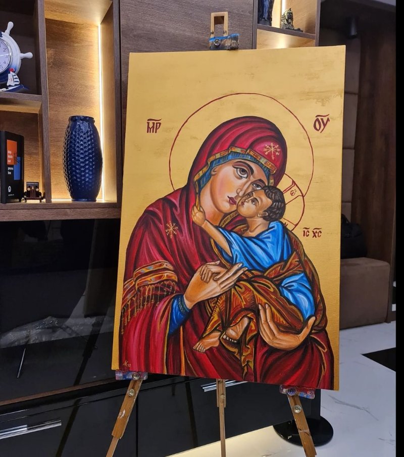 Ikona `Bogorodica` 90x60cm