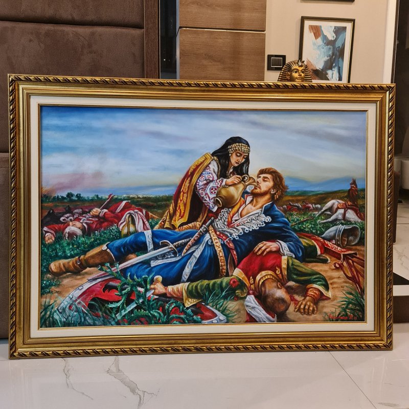 KOSOVKA DEVOJKA - Uros Predic, Slika Aleksandar Krstić