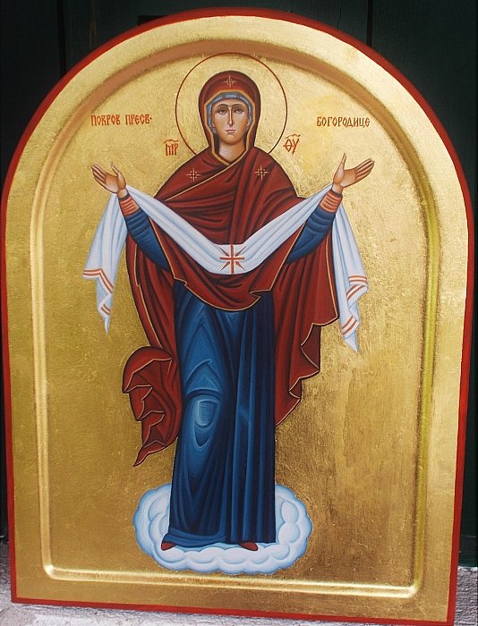 Pokrov presvete bogorodice, Painting Jevtić Ljiljana